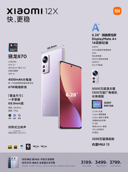 xiaomi 12x