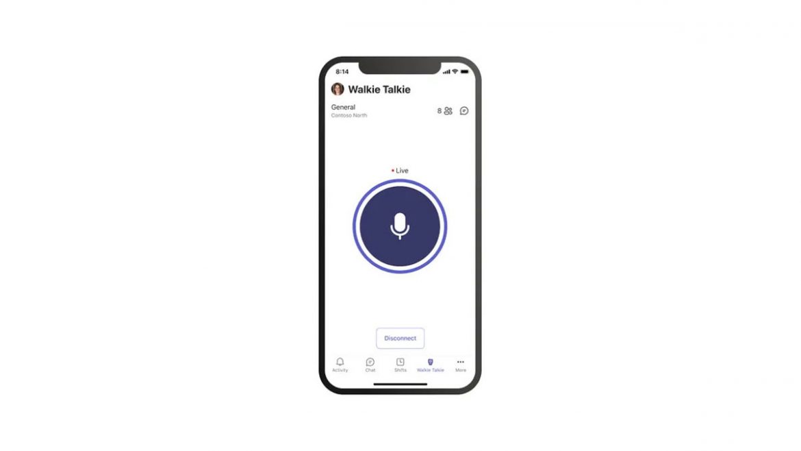 microsoft teams walkie-talkie