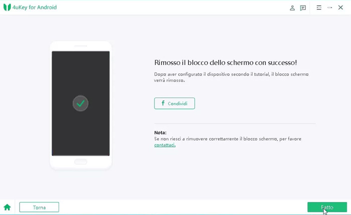 sbloccare un telefono android 4ukey
