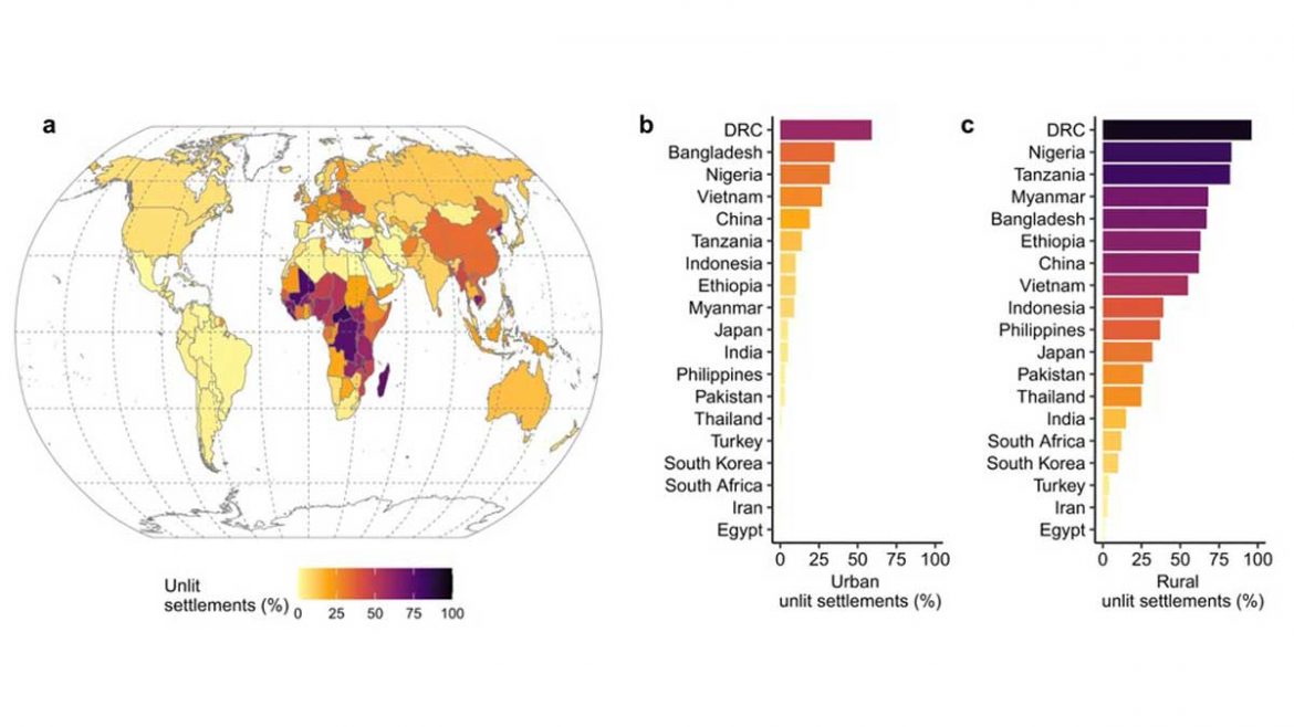 mappa povertà mondiale satelliti