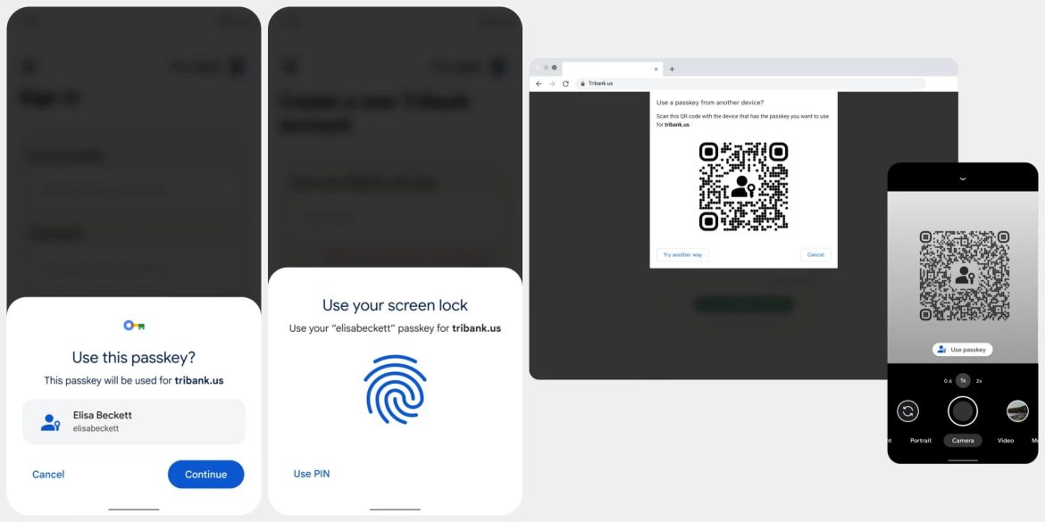 google passkey per android