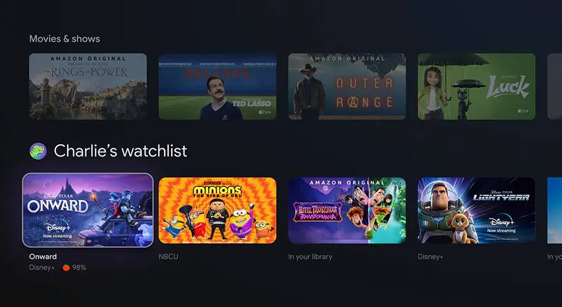 google tv watchlist