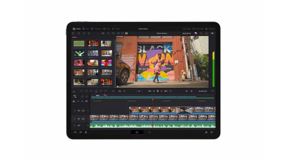 davinci resolve per ipad