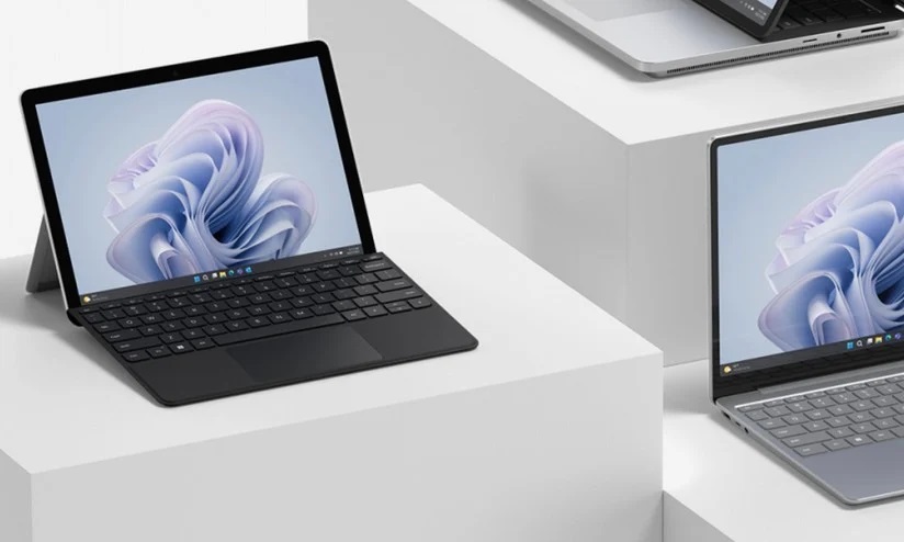 surface laptop studio 2 e laptop go 3