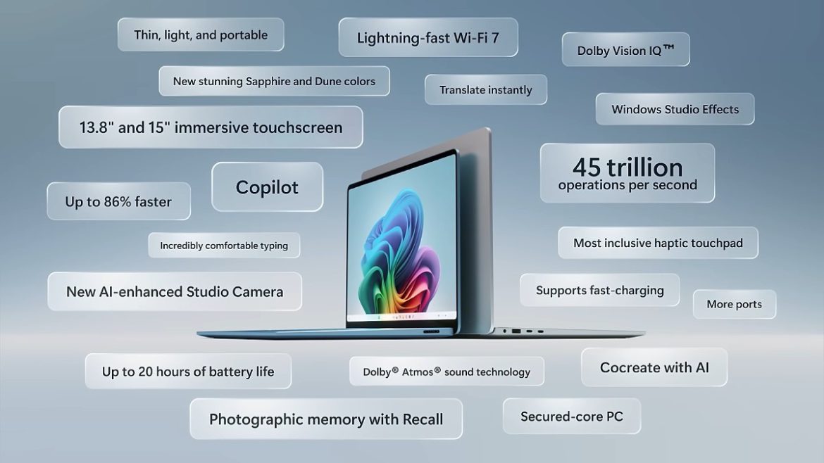 microsoft surface laptop con ai